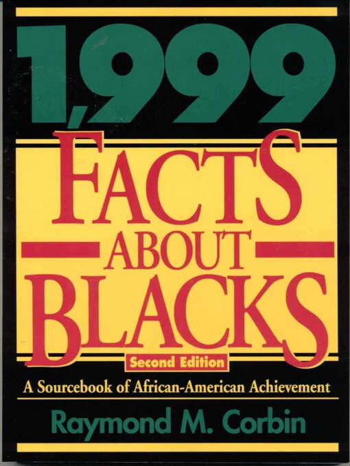 Cover image for 1,999 Facts About Blacks